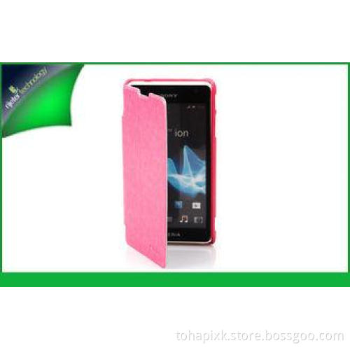 Lichi Texture Wallet Flip Leather Phone Case For Sony Xperi
